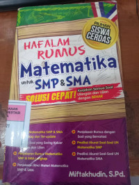 Image of Hafalan Rumus Matematika untuk SMP & SMA
