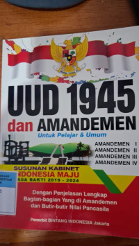 Image of UUD 1945 Dan AMANDEMEN untuk pelajar dan umum